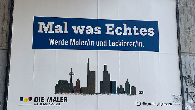 Azubi-Plakat in Frankfurt
